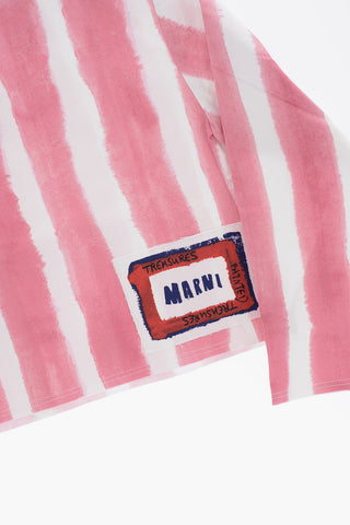 Blusa a Righe Bicolore con Chiusura Zip