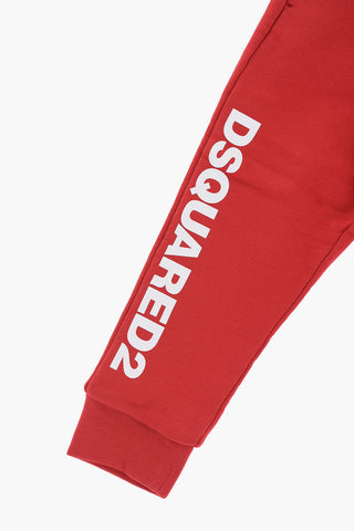 Cotton Joggers with Side-Logo
