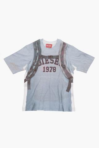 RED TAG Printed Oversized TWASHE3 Crew-Neck T-shirt