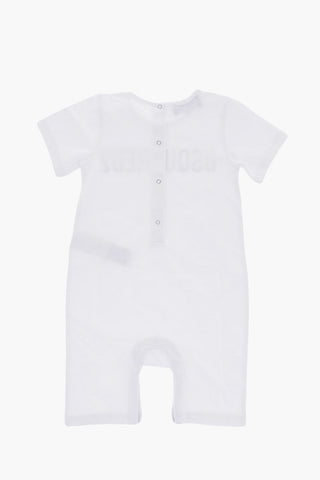 Cotton Bodysuit with Logo