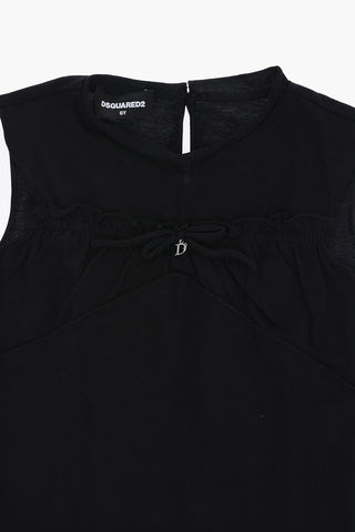 Top in Cotone con Charm a Forma di D