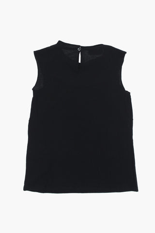 Top in Cotone con Charm a Forma di D