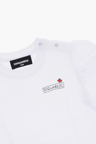Crew-Neck T-shirt with Puff-Sleeve