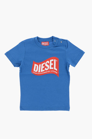 RED TAG T-Shirt Girocollo TLINB in Tinta Unita con Logo Stampato
