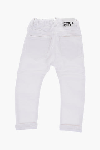 WHITE BULL Light-Wash Jeans with 5 Pockets