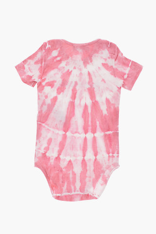 Tie-Dye Effect Short Sleeve Bodysuit