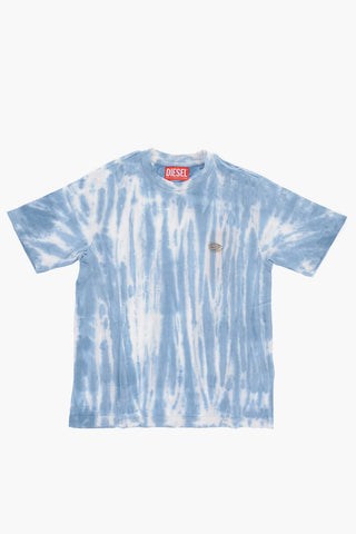 tie dye effect TUGGY OVER Crew-Neck T-shirt