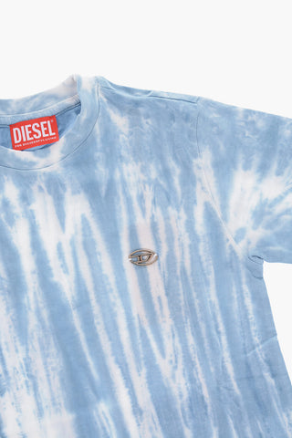 tie dye effect TUGGY OVER Crew-Neck T-shirt
