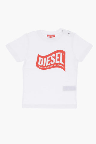 RED TAG T-Shirt Girocollo TLINB in Tinta Unita con Logo Stampato