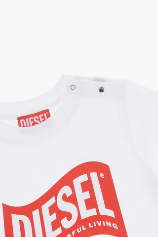 RED TAG T-Shirt Girocollo TLINB in Tinta Unita con Logo Stampato