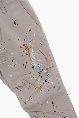 Pantaloni con Schizzi di Vernice All-Over