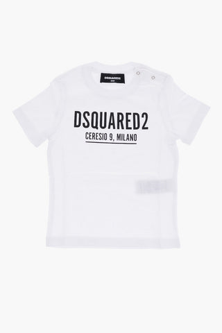 Cotton Crew-Neck T-shirt with Contrast-Print