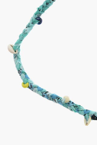 Bandana Motif Necklace with Embellishments