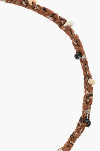 Bandana Motif Necklace with Embellishments