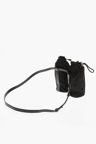 Adjustable Bottle Holder Belt with Leather Trims