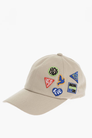 Cappello Baseball in Tinta Unita con Toppe
