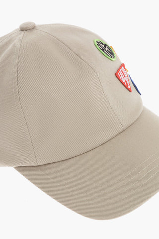 Cappello Baseball in Tinta Unita con Toppe