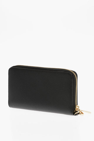 MICHAEL Textured Leather JET SET Wallet with Golden Details
