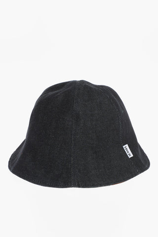 Cappello Bucket in Denim Reversibile