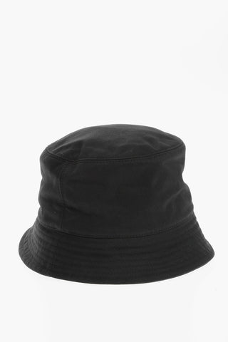 Solid Color Bucket Hat with Embossed Logo
