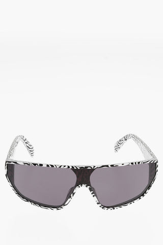 Shield-Sonnenbrille mit Animalier-Fassung