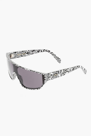Shield-Sonnenbrille mit Animalier-Fassung