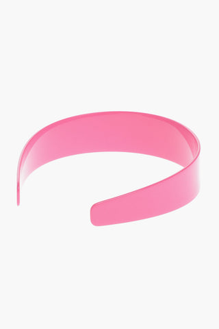 Solid Color Hairband with Contrasting Logo