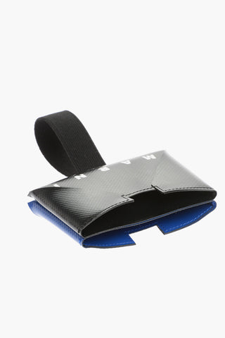 Logo Printed Color Block Card Holder
