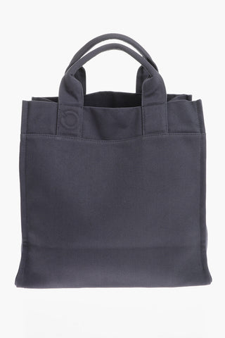 Borsa Tote in Cotone a Tinta Unita