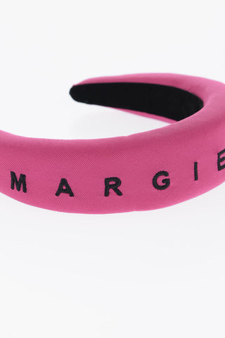 MM6 Padded Headband with Embroidered Logo
