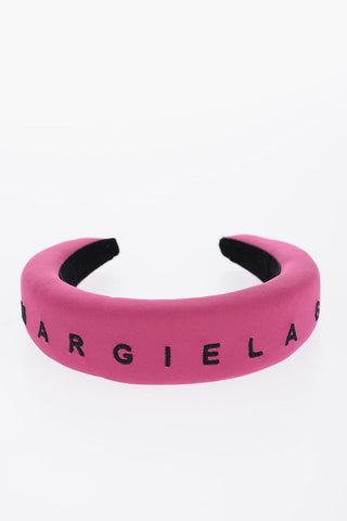 MM6 Padded Headband with Embroidered Logo