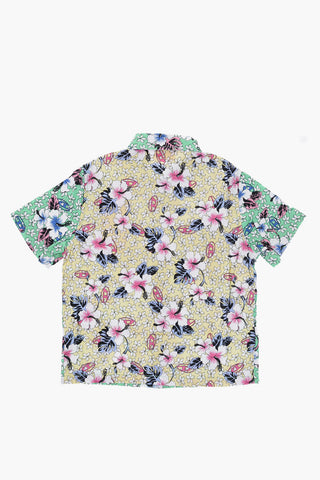 Floral-Motif CRISS Shirt with Breast Pocket