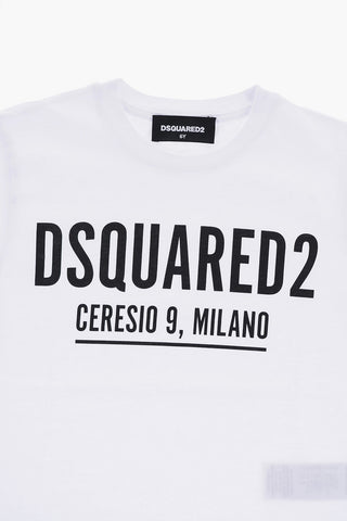 T-Shirt RELAX in Tinta Unita con Logo a Contrasto