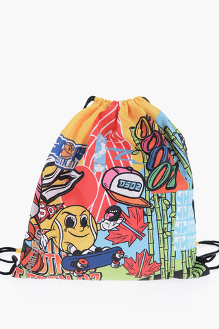 Printed Fabric Drawstring Bag
