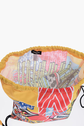 Printed Fabric Drawstring Bag