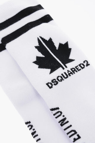 long socks with contrast logo