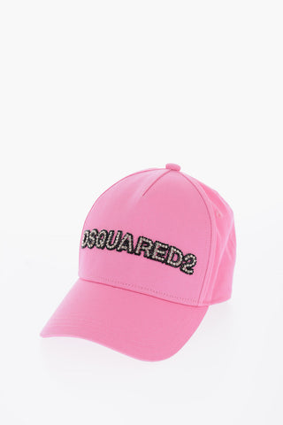Solid Color Cap with Rhinestone Embellished Logo