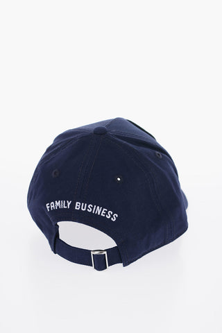 Cappello Da Baseball in Twill Di Cotone con Ricamo Logo Frontale
