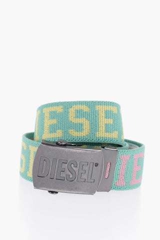 Fabric BONNY Belt with Embroidery-Logo 30mm