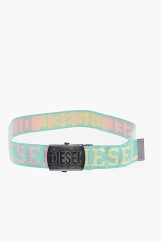 Fabric BONNY Belt with Embroidery-Logo 30mm