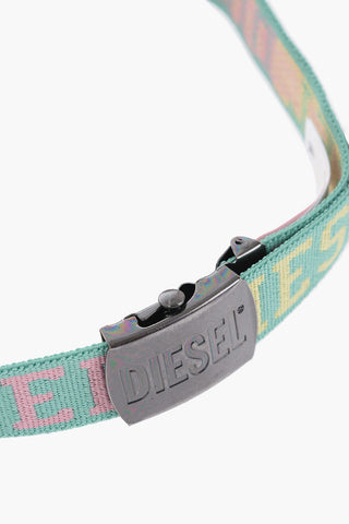 Fabric BONNY Belt with Embroidery-Logo 30mm