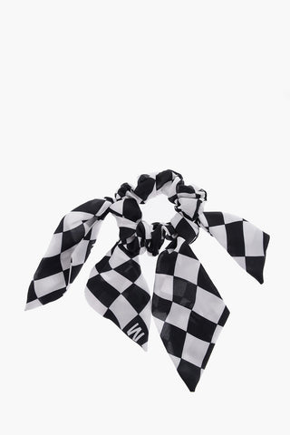 MM6 Two-Tone Satin Scrunchie