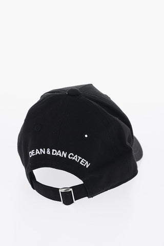 Cappello Da Baseball in Tinta Unita con Logo a Contrasto