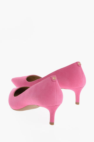 MICHAEL Decolletè ALINA FLEX In Pelle Scamosciata con Punta Point 4,5cm