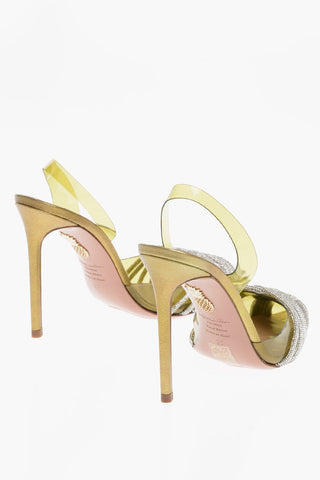 Pvc GATSBY Slingback Pumps with Rhinestone Embellishment and Stiletto Heel 10.5cm