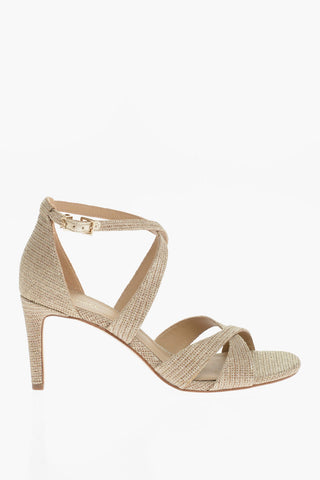 MICHAEL Golden Effect Lurex KINSLEY Ankle Strap 7,5cm