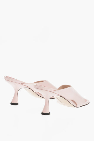 Leather JULIO Thong Sandals with Spool Heel 7.5cm