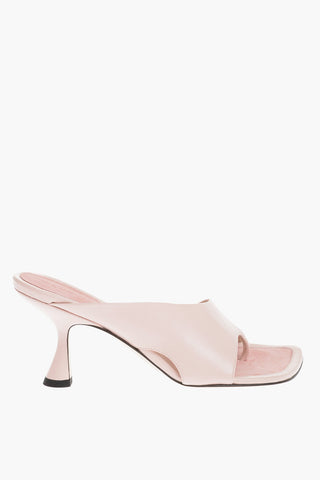 Leather JULIO Thong Sandals with Spool Heel 7.5cm