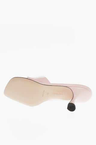 Leather JULIO Thong Sandals with Spool Heel 7.5cm