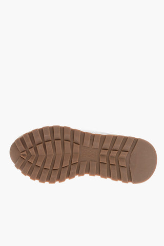 Nylon and Suede Slip On Sneakers with Rhinestone